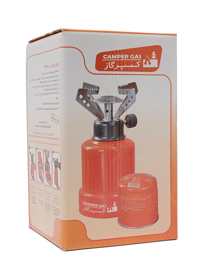 PICNIC TIME Camper Gas Stove Orange/Silver - Image 1