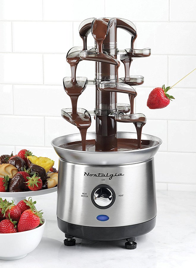 Nostalgia Cascading Chocolate Fondue 170W CFF1000 Silver - Image 3
