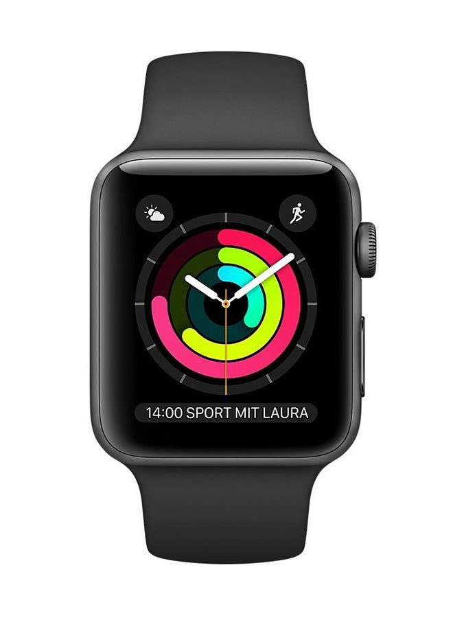 Apple - Watch Series 2 Space Grey Aluminum Case With Sport Band 42mm Black - Image 1