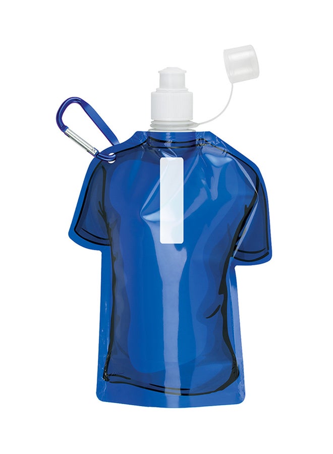 Generic Foldable T-Shirt Shaped Water Bottle With Carabiner 480ml  - Image 1
