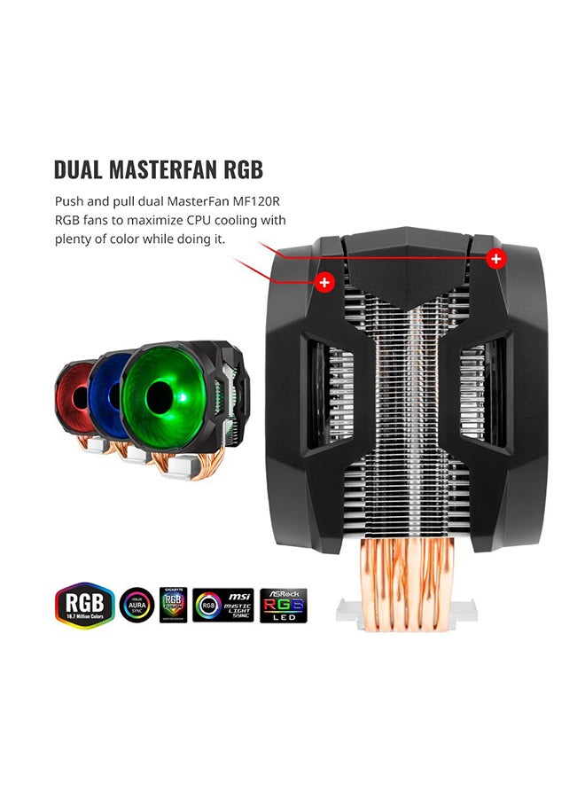 COOLER MASTER MasterAir MA610P RGB CPU Air Cooler Black - Image 2