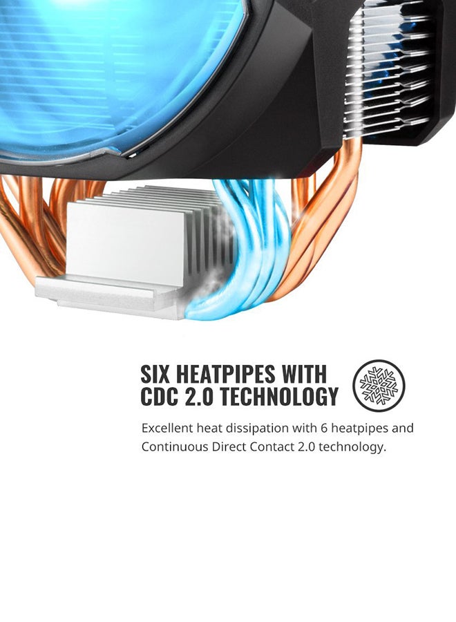 COOLER MASTER MasterAir MA610P RGB CPU Air Cooler Black - Image 3