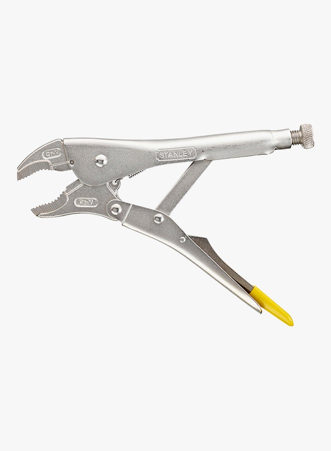 Stanley Curved Jaw Locking Plier Silver/yellow  - Image 2