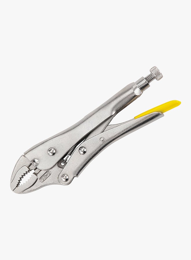 Stanley Curved Jaw Locking Plier Silver/yellow  - Image 3