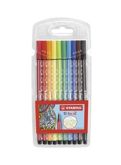 STABILO 10-Piece 68 Fibre-Tip Pen Multicolour 