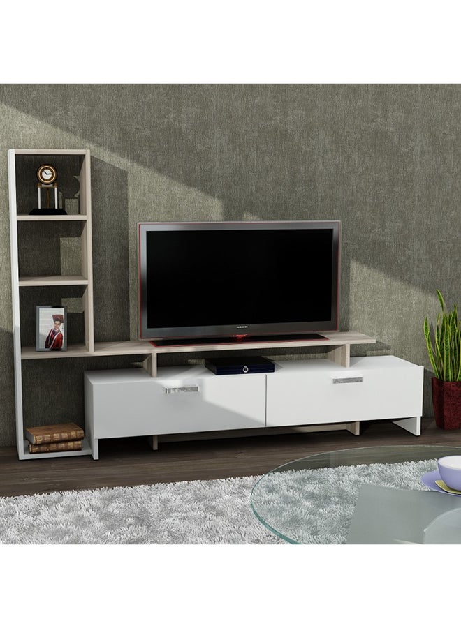 sahaba Simal Television Unit White 168cm - Image 2