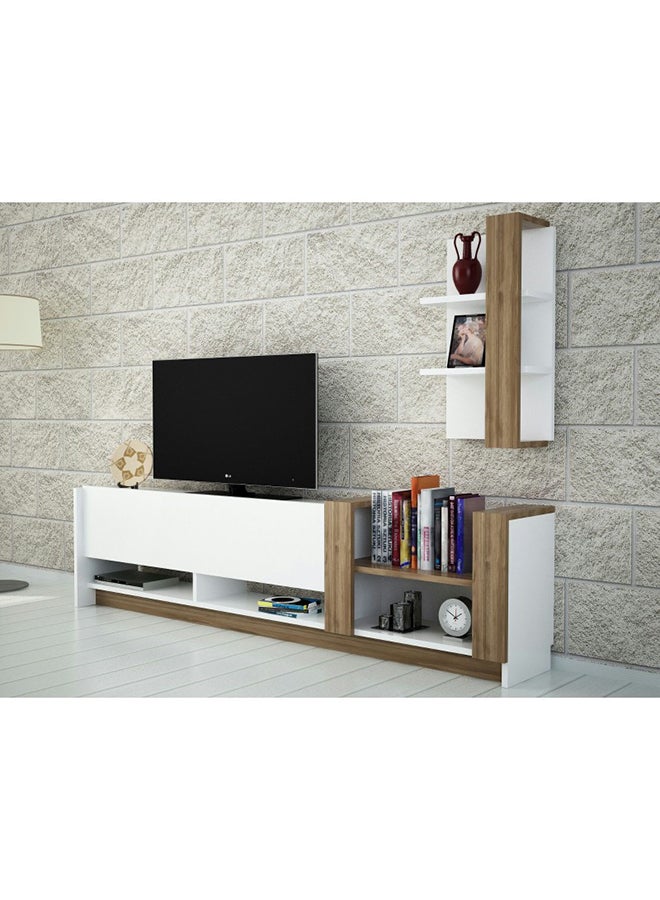 sahaba Kazablanka Television Unit White/Beige 180cm - Image 2