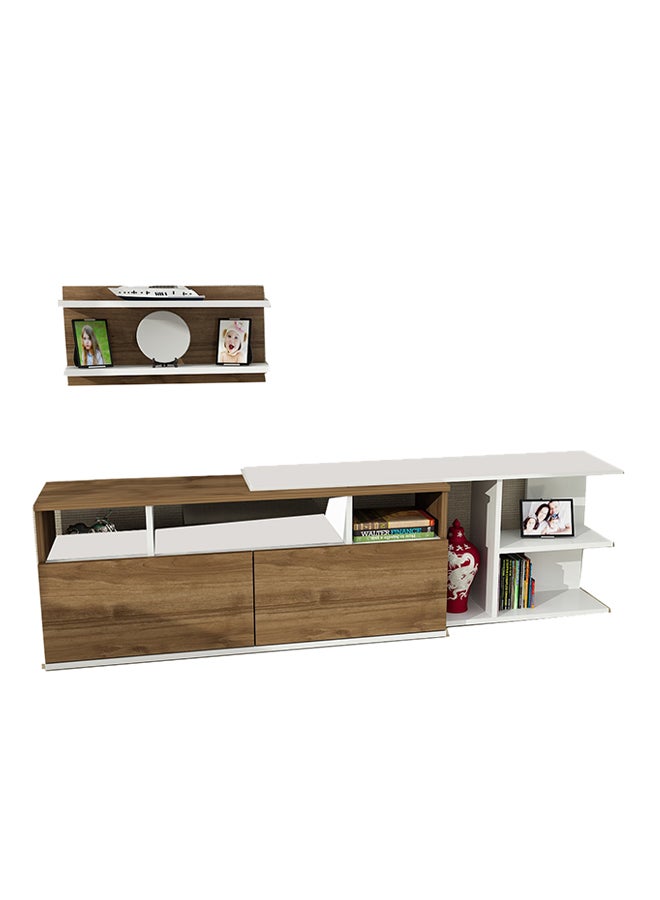 Beste Television Unit Brown/White 180cm