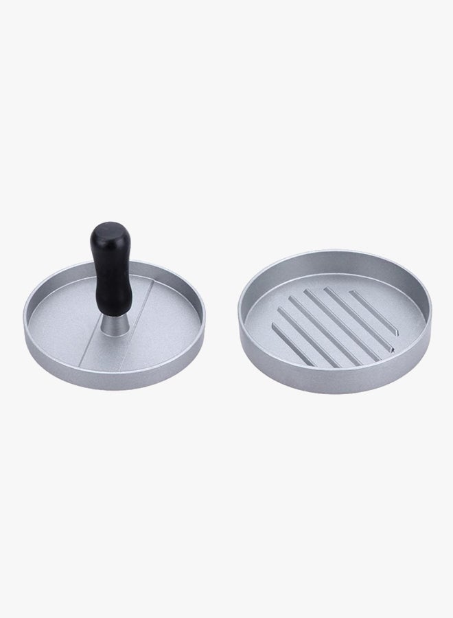 QiaoKai Hamburger And Patties Maker Silver/Black 12x12x9cm  - Image 2