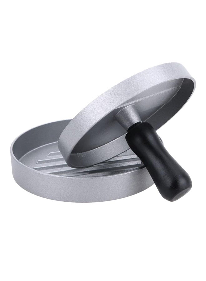 QiaoKai Hamburger And Patties Maker Silver/Black 12x12x9cm  - Image 1