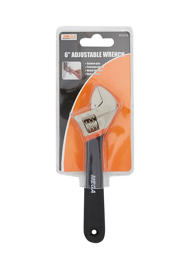 MEGA Adjustable Wrench Black/Silver 6inch