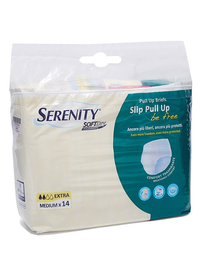 SERENITY 14-Piece Slip Pull Up Medium Briefs 