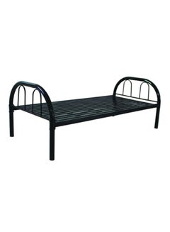Single Steel Bed Black 190x90x90centimeter
