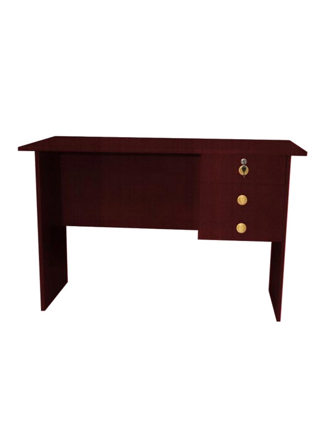 AE Wood Office Desk Cherry Brown 120x77x60centimeter