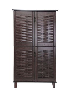 Galaxy Design 4-Door Shoe Cabinet Dark Brown  - Image 1