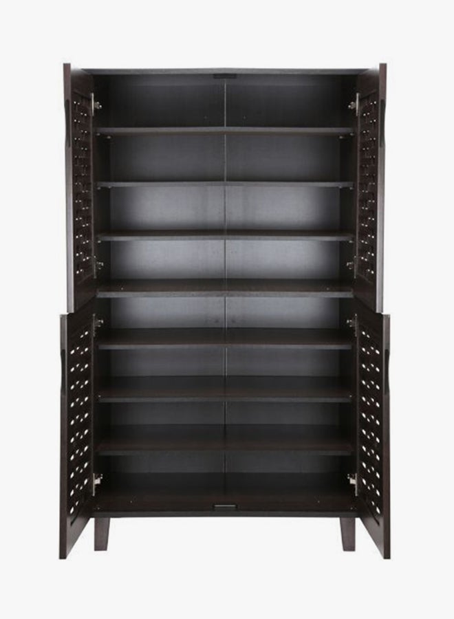 Galaxy Design 4-Door Shoe Cabinet Dark Brown - Image 2