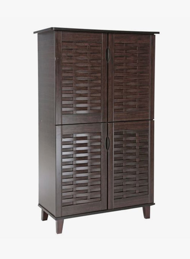Galaxy Design 4-Door Shoe Cabinet Dark Brown - Image 3