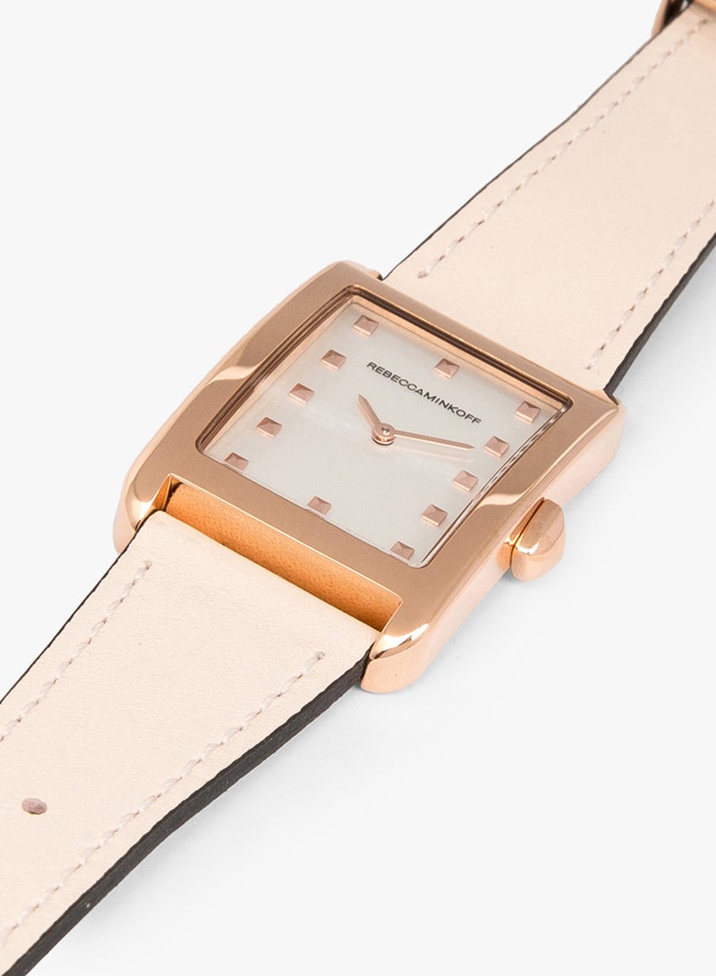 Rebecca Minkoff - Women's Moment Analog Leather Watch 2200067 - Image 1