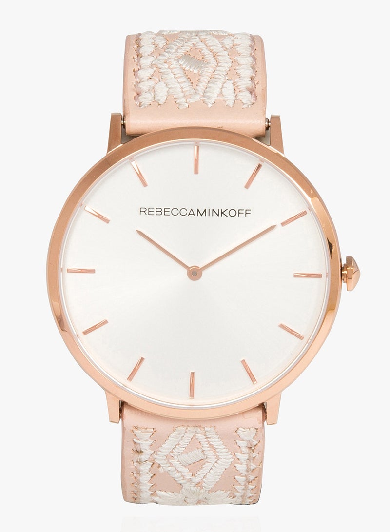 Rebecca Minkoff - Women's Major Analog Leather Watch 2200014 - Image 1