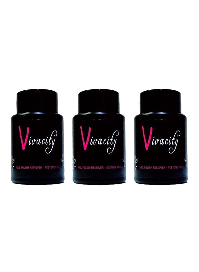 3-Piece Nail Polish Remover Clear