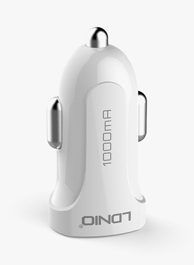LDNIO USB Car Charger White - Image 2