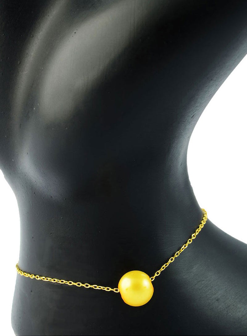 Vera Perla - 18 Karat Gold Pearl Chain Bracelet - Image 1