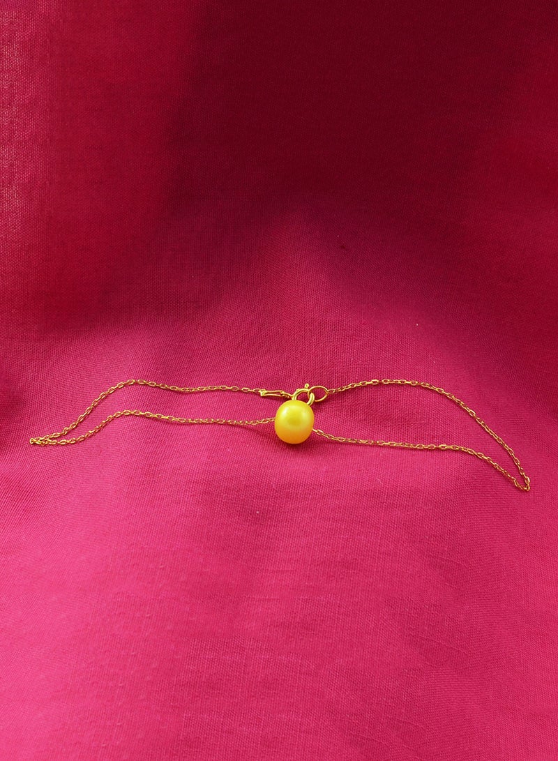 Vera Perla - 18 Karat Gold Pearl Chain Bracelet - Image 1