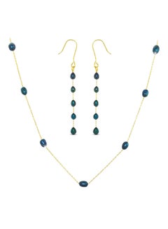 10 Karat Gold Pearls 2 Piece Jewellery Set