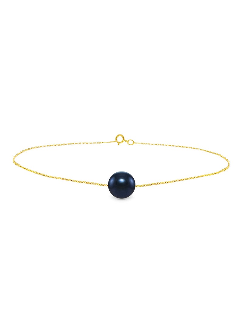 Vera Perla - 10 Karat Gold Pearl Chain Bracelet - Image 1