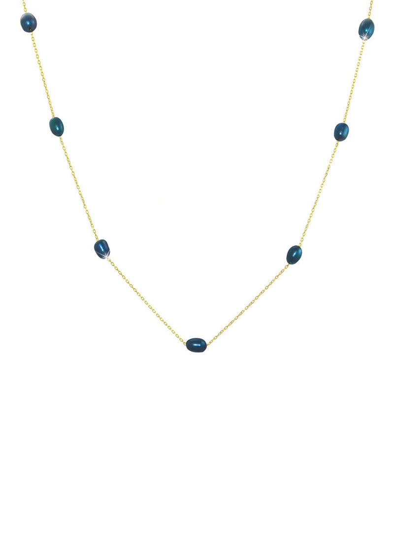 Vera Perla 18 Karat Gold Pearls Opera Necklace - Image 1