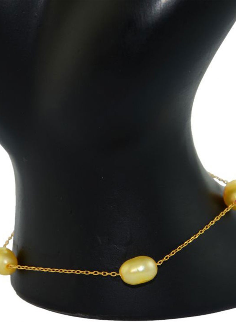 Vera Perla - 18 Karat Gold Pearl Bracelet - Image 1