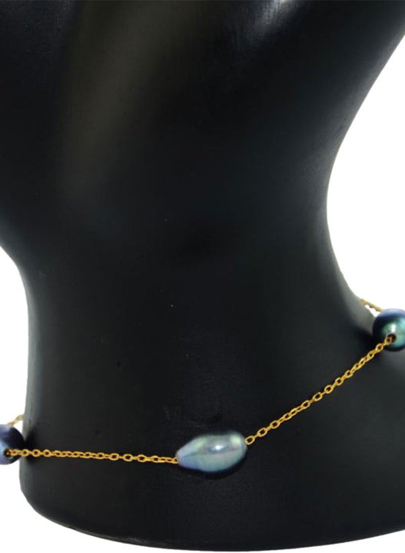 Vera Perla - 18 Karat Gold Pearl Bracelet - Image 1