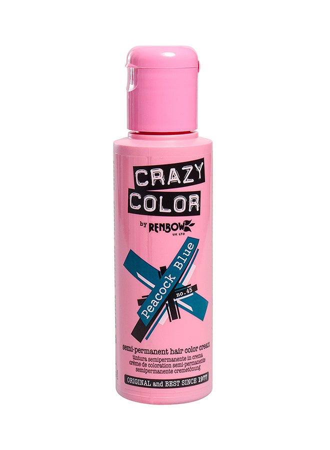 Crazy Color Hair Colour Peacock Blue 45 100ml 