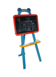 Easel 84-Piece 3-In-1 Drawing And Learning Board Set Blue/Black  - Image 1