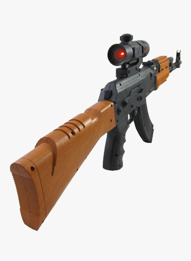 Army Military Rifle - Swat Team Assault Rifle Machine Gun Toy With Light Scope & Shooting Sound - Image 1
