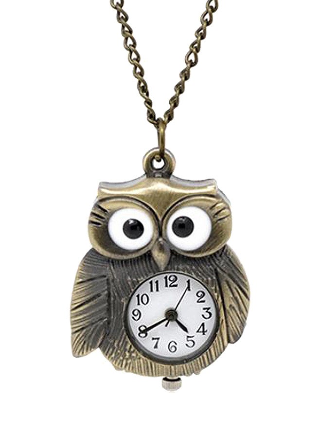 بلولانز ساعة الجيب فينتاج المعتقة بعقارب بشكل بومة طراز 796108 unisex