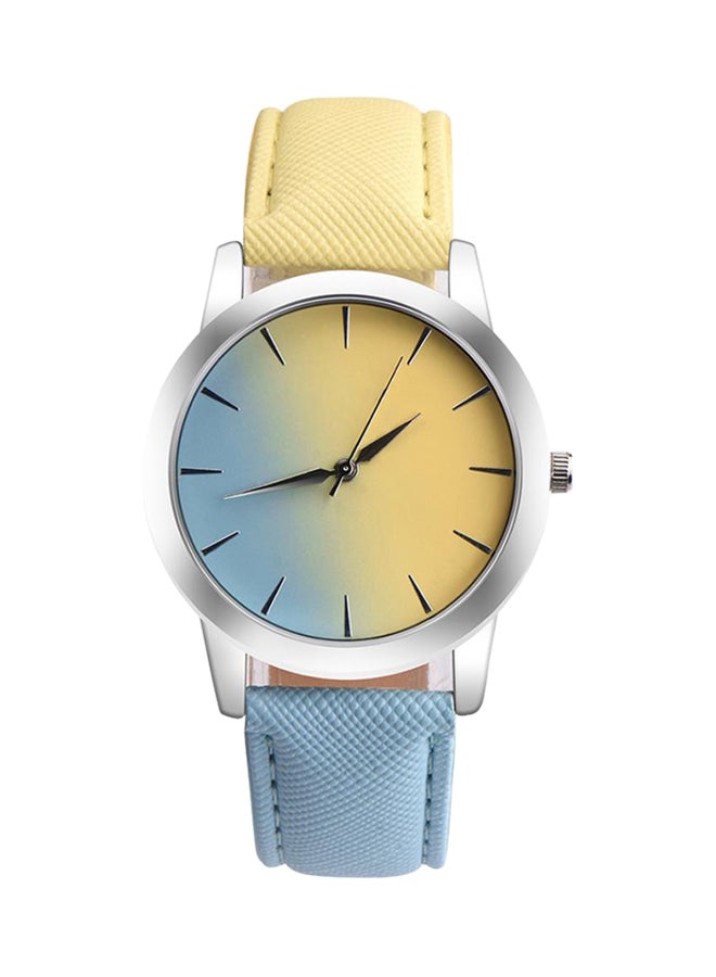 بلولانز ساعة كاجوال أنالوج 262071 - 38 مم - أزرق/أصفر