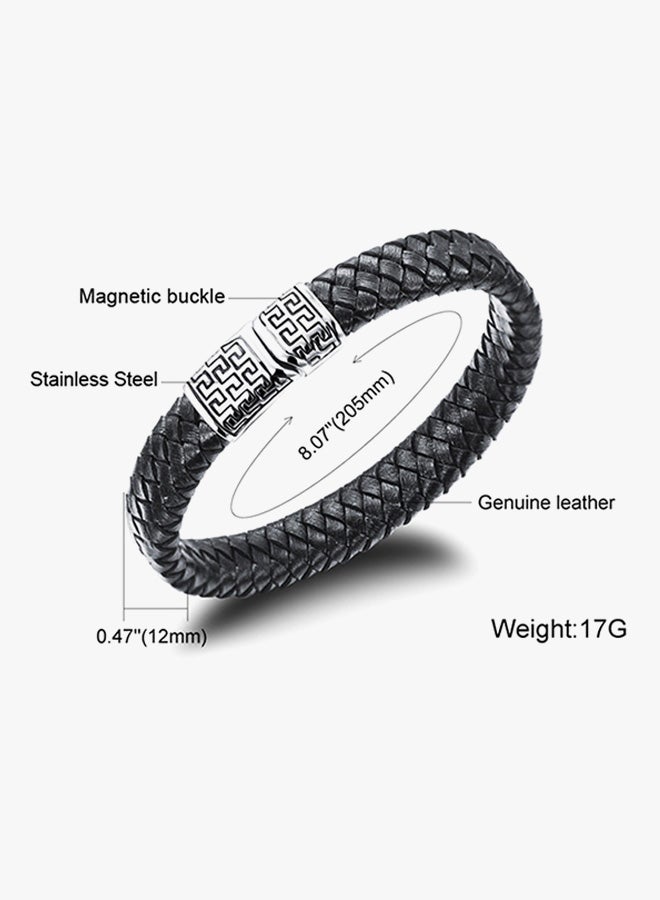 Woven Leather Bracelet - Image 2