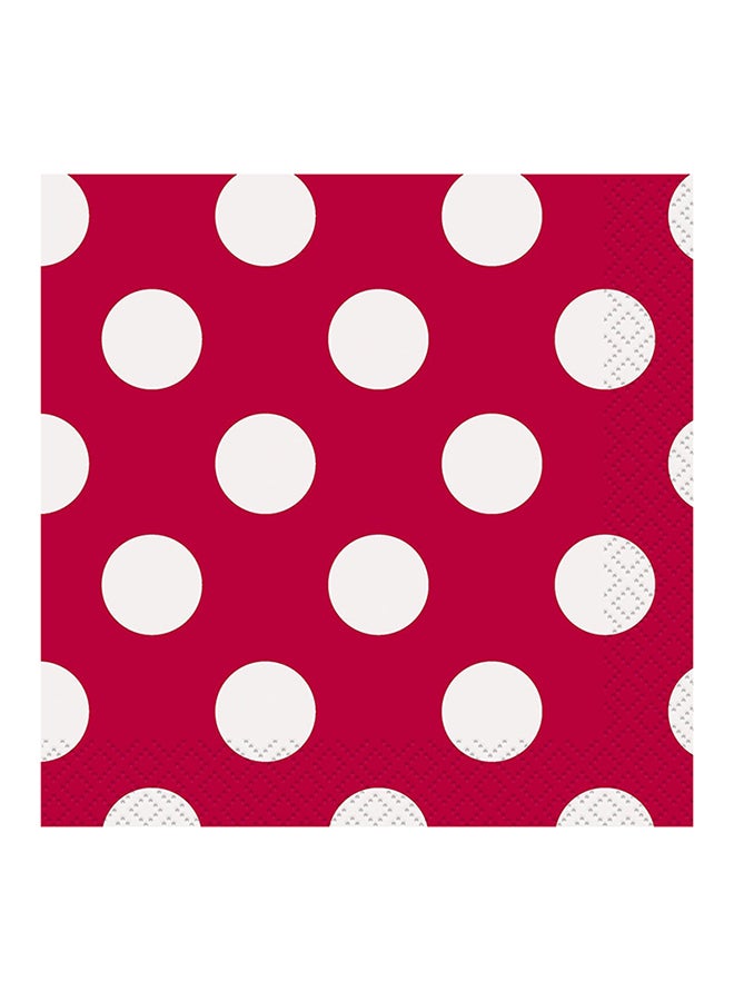 Unique 16-Piece Dot Napkin Set
