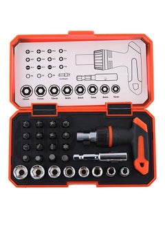 LAWAZIM 26-Piece T-Type Screwdriver And Bit Set Multicolour  - Image 1