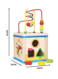 Multi-Function Wisdom Beads Box Wooden Educational Fun Learning Toys For Kids 16x30x16cm - v1525946070/N13984844A_4