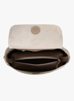 BEVERLY HILLS POLO CLUB Flap Closure Shoulder Bag Dark Mink  - Image 5