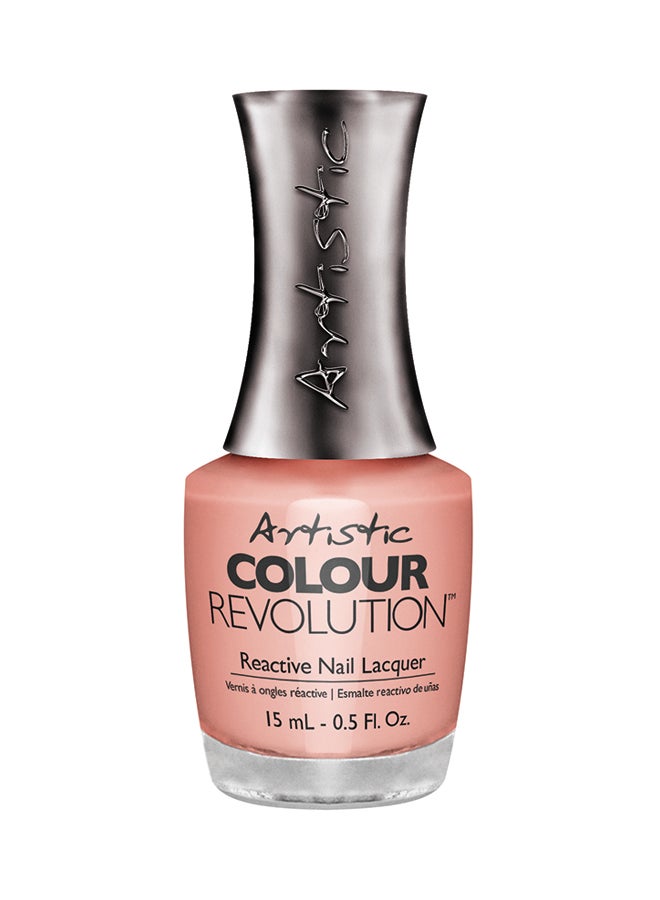 Colour Revolution Peach Whip Reactive Nail Polish Soft Peach Cream