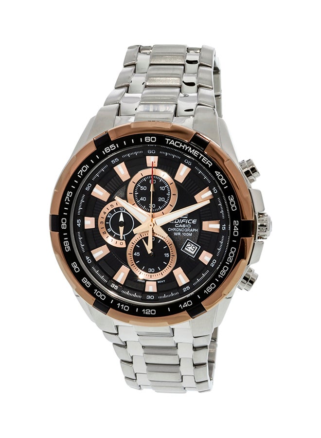 ساعة يد إديفيس من الستانلس ستيل بعقارب طراز EF539D-1A5V men