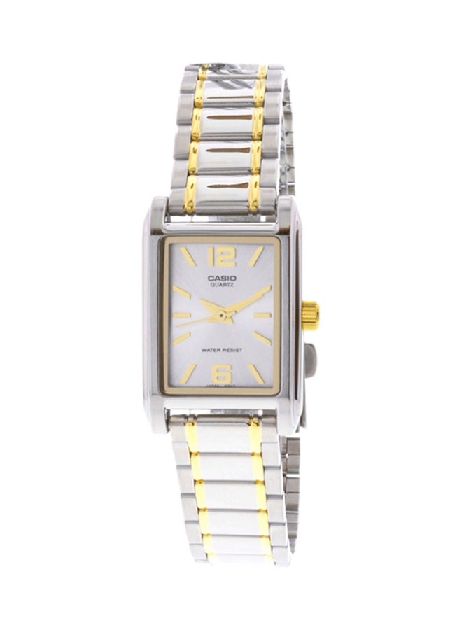 CASIO Women's Stainless Steel Analog Watch LTP1235SG-7A - 21 mm - Silver/Gold - Image 1