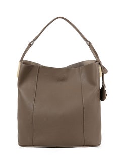 BEVERLY HILLS POLO CLUB Magnetic Snap Closure Hobo Bag With Pouch Dark Mink  - Image 1