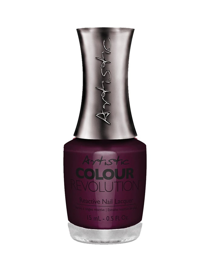 Colour Revolution Majestic Reactive Nail Polish Burgundy Cream