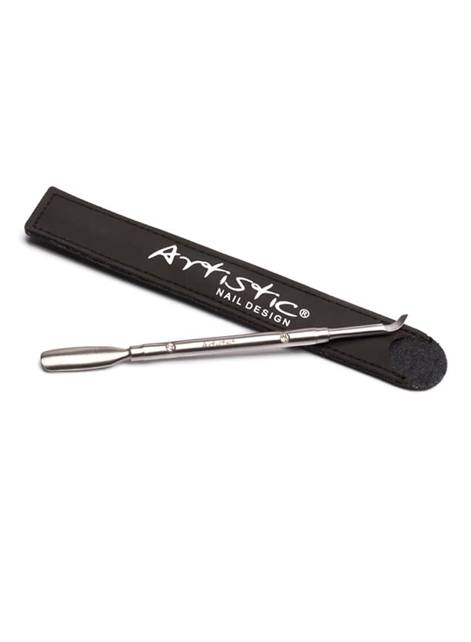 ARTISTIC Signature Crystal Nail Pusher Silver 