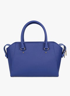 BEVERLY HILLS POLO CLUB Satchel Leather Bag With Zippered Closure Sax Blue  - Image 2