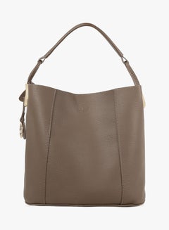BEVERLY HILLS POLO CLUB Magnetic Snap Closure Hobo Bag With Pouch Dark Mink  - Image 2